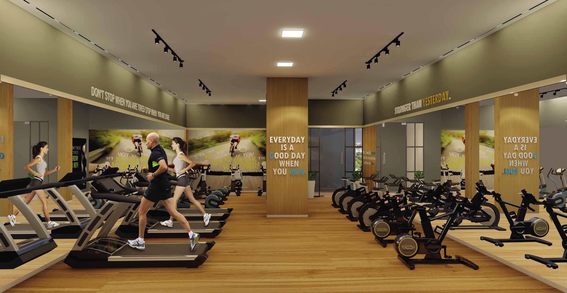 Brochure illustration of Elevated Gym